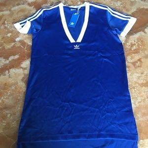 Adidas Originals Fashion League Deep V Blue Dress